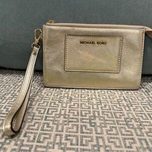 Michael Kors Gold Wristlet